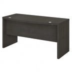 Bureau d'angle 60W, blanc pur / gris / anthracite, une personne