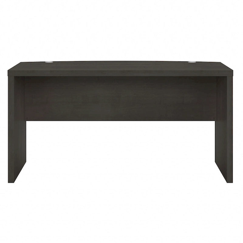 Bureau d'angle 60W, blanc pur / gris / anthracite, une personne