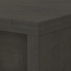 Bureau d'angle 60W, blanc pur / gris / anthracite, une personne