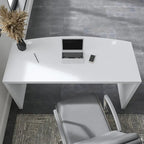 Bureau d'angle 60W, blanc pur / gris / anthracite, une personne