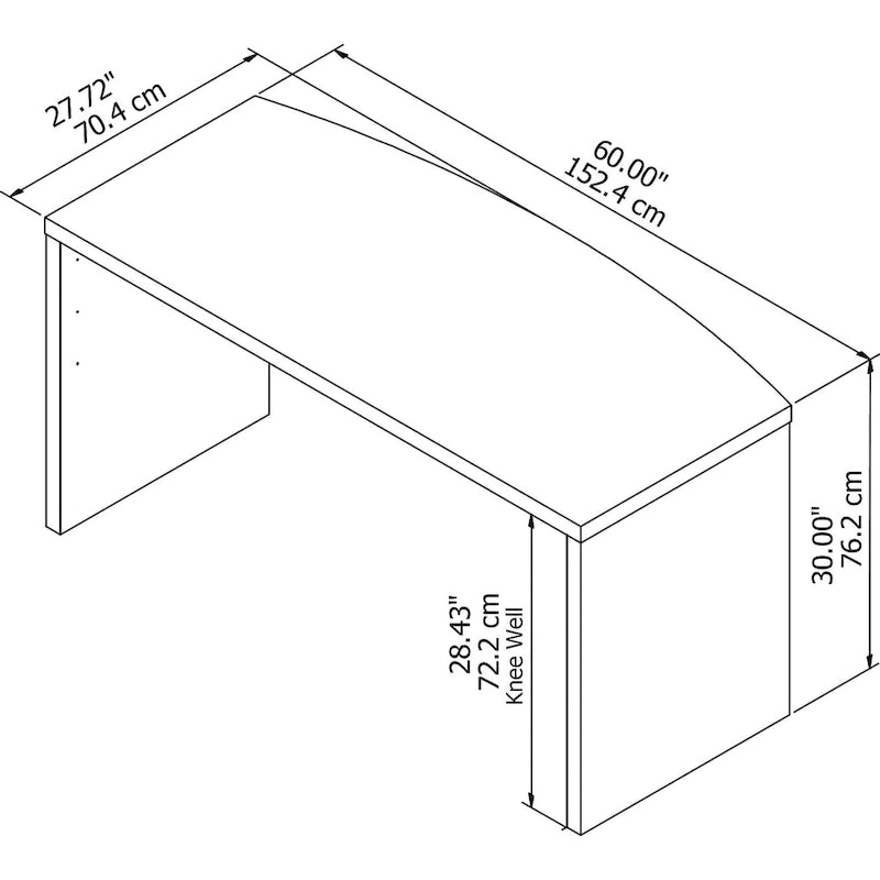 Bureau d'angle 60W, blanc pur / gris / anthracite, une personne