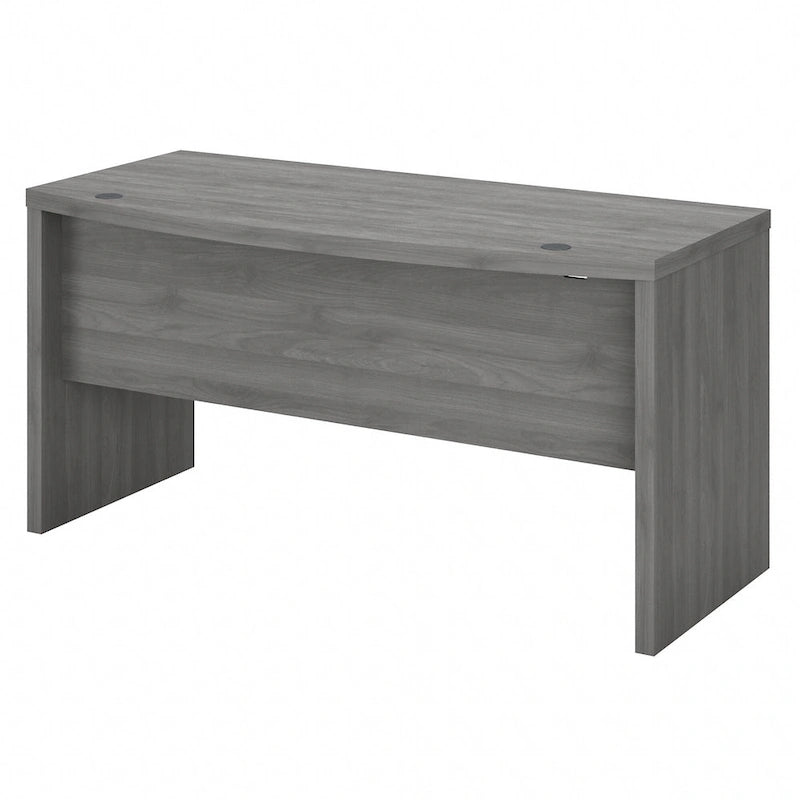 Bureau d'angle 60W, blanc pur / gris / anthracite, une personne