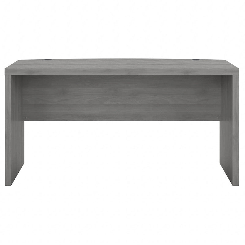 Bureau d'angle 60W, blanc pur / gris / anthracite, une personne