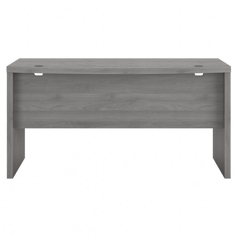 Bureau d'angle 60W, blanc pur / gris / anthracite, une personne