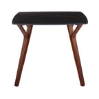 Table à manger pour 4, marbre noir/blanc, style milieu de siècle