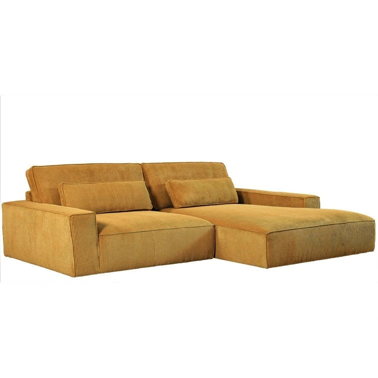 Canapé d'angle réversible de 268 cm – Côtelé, plusieurs coloris, 3-4 places