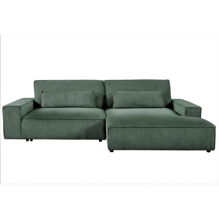 Canapé d'angle réversible de 268 cm – Côtelé, plusieurs coloris, 3-4 places