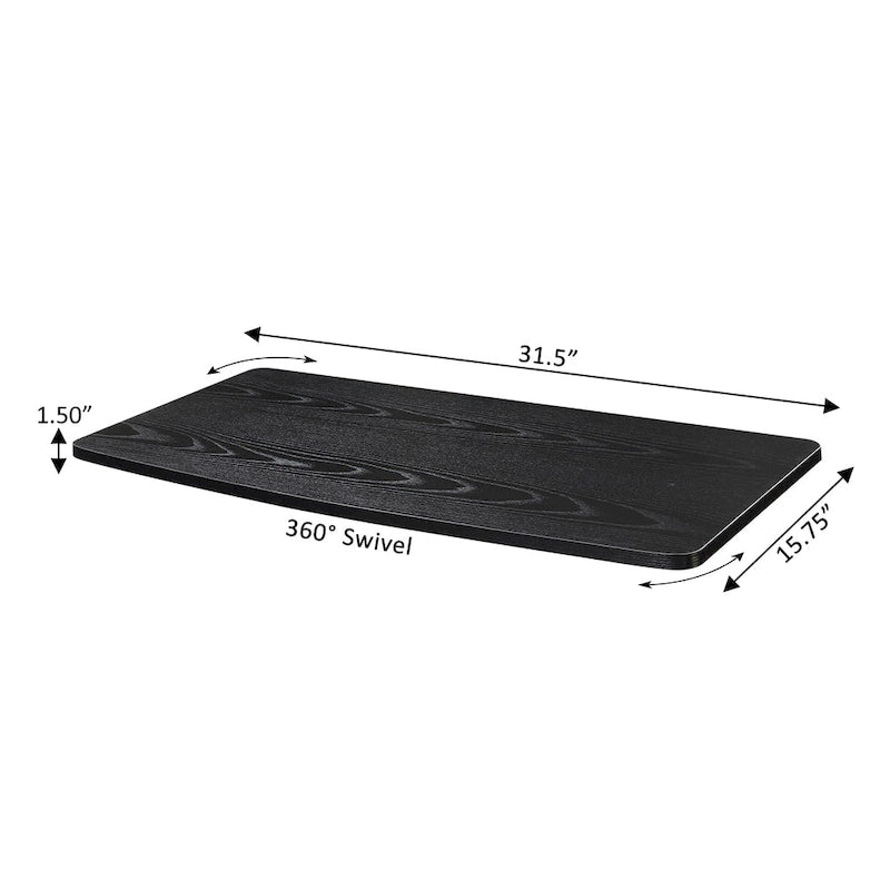 Rehausseur TV pivotant à 360° à niveau unique XL noir/cerise/blanc, pour 1 TV jusqu'à 37 po.