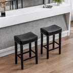 Tabouret de bar sans dossier 29", Marron / Gris / Noir, Similicuir, Individuel