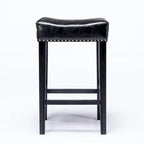 Tabouret de bar sans dossier 29", Marron / Gris / Noir, Similicuir, Individuel