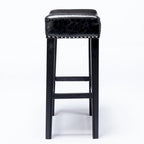 Tabouret de bar sans dossier 29", Marron / Gris / Noir, Similicuir, Individuel