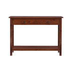 Console marron, un tiroir, 1 personne
