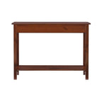 Console marron, un tiroir, 1 personne