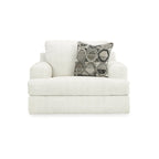 Fauteuil d'appoint surdimensionné en lin, une place