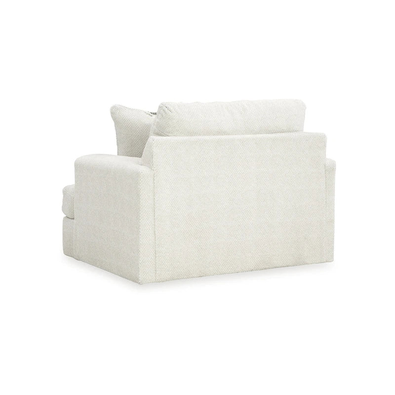 Fauteuil d'appoint surdimensionné en lin, une place