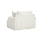Fauteuil d'appoint surdimensionné en lin, une place