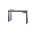 Table de bar en bois avec finition laquée blanc / noyer / gris / wengé, 2 places