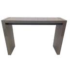 Table de bar en bois avec finition laquée blanc / noyer / gris / wengé, 2 places