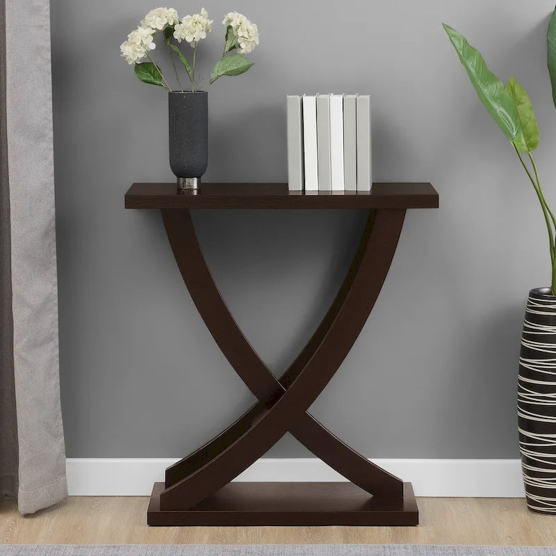Console Criss-Cross, Expresso/Blanc, montage par 1 personne
