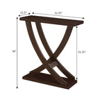 Console Criss-Cross, Expresso/Blanc, montage par 1 personne