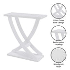Console Criss-Cross, Expresso/Blanc, montage par 1 personne