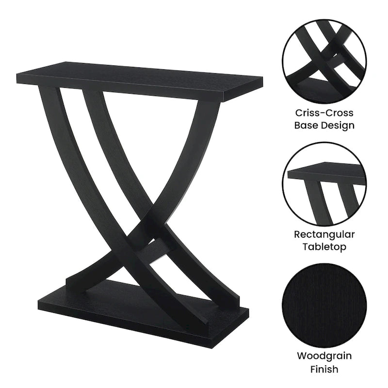 Console Criss-Cross, Expresso/Blanc, montage par 1 personne