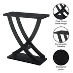 Console Criss-Cross, Expresso/Blanc, montage par 1 personne