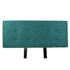 Tête de lit capitonnée en tissu sarcelle – 1 personne