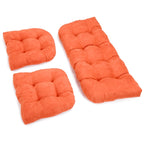 Ensemble de coussins pour banquette en microsuède touffeté, plusieurs couleurs, 3 pièces