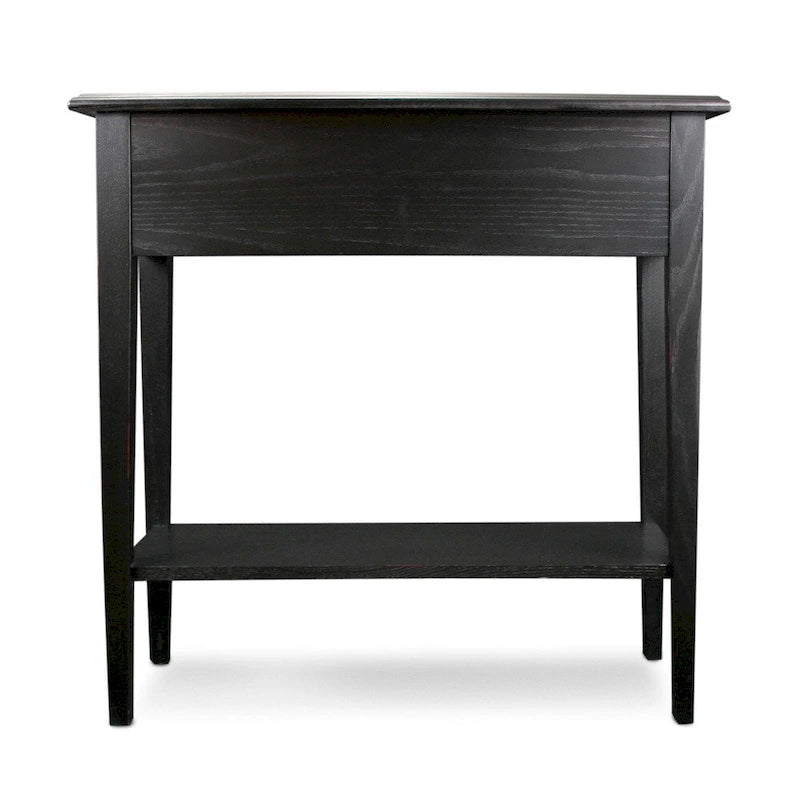 Console 2 tiroirs Chêne noir / Chêne moyen