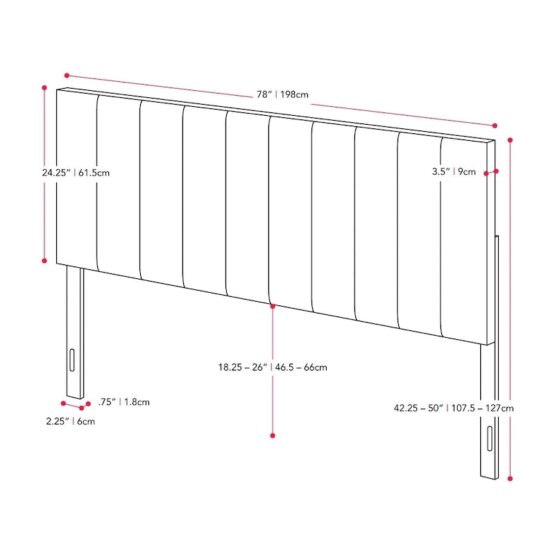 Tête de lit capitonnée en velours bleu/crème (lit King Size pour 1 ou 2 personnes)