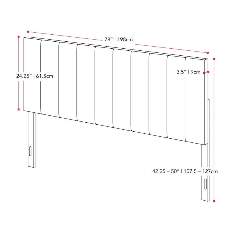 Tête de lit capitonnée en velours bleu/crème (lit King Size pour 1 ou 2 personnes)
