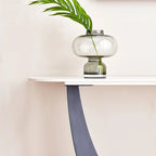Console en pierre frittée noire, style moderne, cadre en métal, usage unique, 120 cm