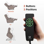 Fauteuil inclinable releveur électrique en similicuir marron foncé/marron clair/rouge avec massage et chauffage – Une place