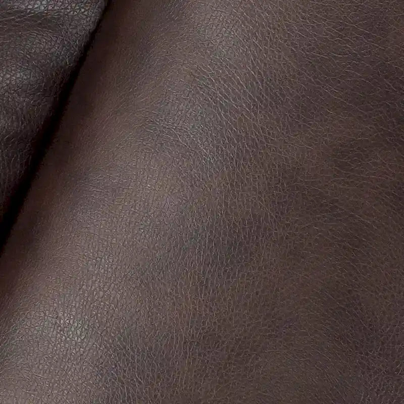 Fauteuil inclinable releveur électrique en similicuir marron foncé/marron clair/rouge avec massage et chauffage – Une place