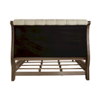 Lit à baldaquin, commode et miroir de style campagnard taupe poussiéreux – Très grand lit/grand lit