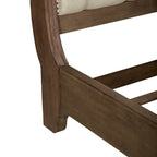 Lit à baldaquin, commode et miroir de style campagnard taupe poussiéreux – Très grand lit/grand lit