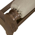 Lit à baldaquin, commode et miroir de style campagnard taupe poussiéreux – Très grand lit/grand lit