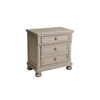 Ensemble de chambre à coucher 3 pièces de rangement avec lit traîneau gris, très grand lit/grand lit