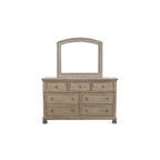 Ensemble de chambre à coucher 3 pièces de rangement avec lit traîneau gris, très grand lit/grand lit