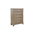 Ensemble de chambre à coucher 3 pièces de rangement avec lit traîneau gris, très grand lit/grand lit