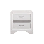 Ensemble de lit plateforme de rangement en similicuir à paillettes blanc et argent (4 pièces, très grand lit/grand lit)