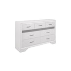 Ensemble de lit plateforme de rangement en similicuir à paillettes blanc et argent (4 pièces, très grand lit/grand lit)