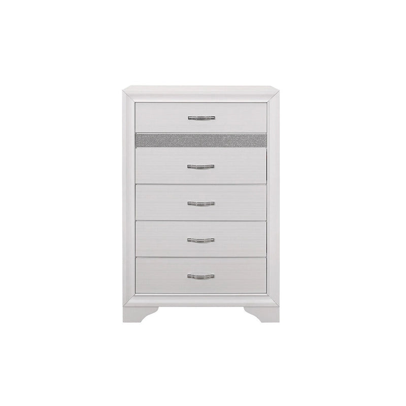 Ensemble de lit plateforme de rangement en similicuir à paillettes blanc et argent (4 pièces, très grand lit/grand lit)