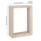 Console rectangulaire de 22 po de large – Multicolore, une place