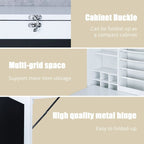 Bureau mural pliable blanc avec tableau noir, simple