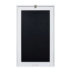Bureau mural pliable blanc avec tableau noir, simple