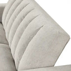 Canapé-lit convertible beige/gris – 2 places