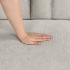 Canapé-lit convertible beige/gris – 2 places