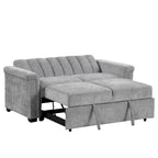 Canapé-lit convertible beige/gris – 2 places
